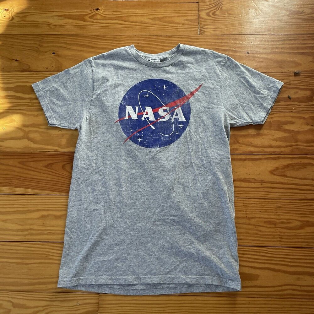 Vintage NASA Logo Gray Heavyweight TShirt Large Bay Island Honduras Rare Grail